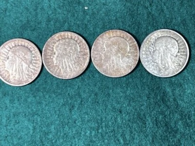 4 piezas. 2-ZLOTE 1932, MONEDAS DE PLATA Foto 1 de 3