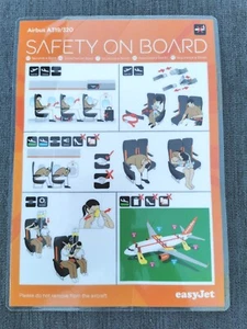 Safety Card EasyJet Airbus A319/320 - Bild 1 von 3