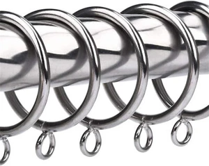 Anillos de cortina Colourtree de 10 piezas de 1,5 pulgadas con ojales para barra de cortina - Imagen 1 de 21