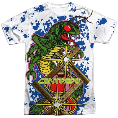 Camiseta gráfica masculina adulta estampa frontal licenciada ATARI INSECT ATTACK SM-3XL - Imagem 1 de 3