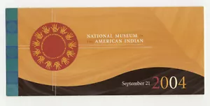 Folleto de gran inauguración del Museo Nacional Smithsonian del Indio Americano 2004 - Imagen 1 de 4
