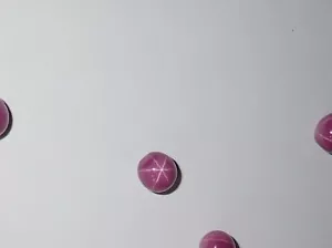 Star Opaque Ruby 10x10 mm Bead 6 Rayed Lab-created about 12 carat 1 BEAD Lot - Picture 1 of 10