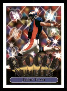 1999 Topps Record Numbers Silver #RN10 Jason Elam - Picture 1 of 2