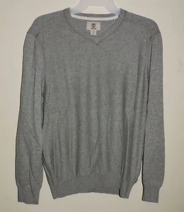 Timberland Men's Williams River V-Neck Gray Cotton Sweater X-Large #6641J NWT - Picture 1 of 2