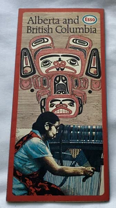 VTG Esso Alberta & British Columbia Canada Road Map 1973 Cover Heather Cooper - Picture 1 of 4