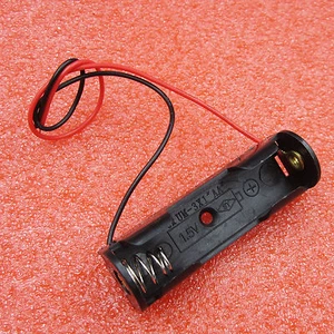 2 Stück AA Batterie 1,5 V Halter Aufbewahrungsbox Koffer mit 5" Blei für DIY Experiment A2TM - Bild 1 von 4