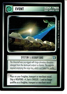 STAR TREK CCG DS9 RARE CARD SYSTEM 5 DISRUPTORS - Picture 1 of 1