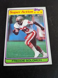 1981 Topps Football Super Action #512 Freddie Solomon San Francisco 49ers - Picture 1 of 2