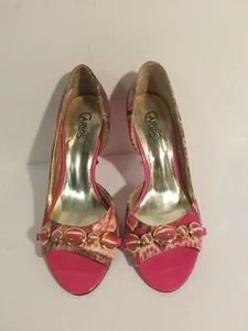 Women's Carlos Santana Royale Pink High Heels Open Toe Sz. 5 1/2 M ~Great... - Picture 1 of 11
