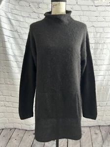 Vestido Suéter Peruvian Connection Negro Mezcla Alpaca Talla Pequeña - Imagen 1 de 6