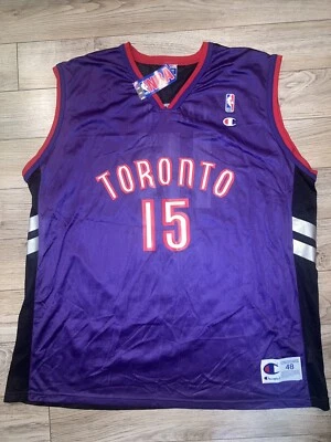 Camiseta Vince Carter #15 Toronto Raptors novato campeón de baloncesto de la NBA 48 NUEVA Foto 1 de 3