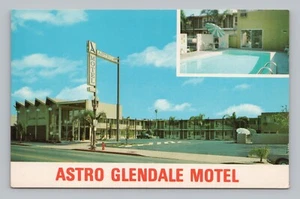 Postcard Astro Glendale Motel California - Picture 1 of 2
