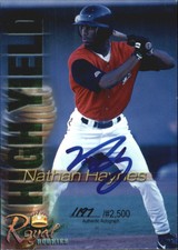2000 Royal Rookies Futures High Yield Autographs #10 Nathan Haynes /2500