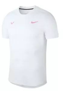 Camicia da tennis Nike Rafa Nadal AeroReact Court bianca AT4182-101 taglia XL - Foto 1 di 6