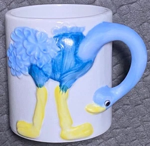 JSNY Taiwan Vintage Keramik Straußen Tier kleine Tasse Tasse kostenloser Versand - Bild 1 von 14