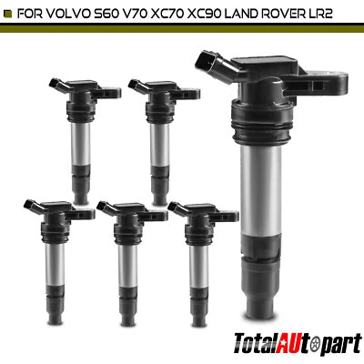 Bobinas de encendido 6 piezas para Land Rover LR2 Volvo S60 S80 V60 V70 XC60 L6 3,2 L 3,0 L Foto 1 de 4