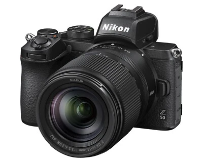 NIKON Z 50 Z DX 18-140 VR 20.9MP Digitalkamera Kit 18-140 mm Objektiv schwarz - Bild 1 von 3