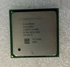 (1x) Intel Pentium 4 CPU 3.20GHz/1M/800 SOCKET 478 Desktop Processor SL7PN - Picture 1 of 4