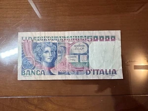 REPUBBLICA BANCONOTA LIRE 50000 VOLTO DI DONNA 23 10 1978 qBB SABAUDA - Picture 1 of 5