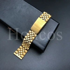 20 MM President Jubilee Watch Band Bracelet Fits for Rolex Stainless Yellow Gold - Picture 1 of 6