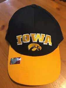 Gorra de halcones NCAA Iowa, negra y amarilla - Imagen 1 de 2
