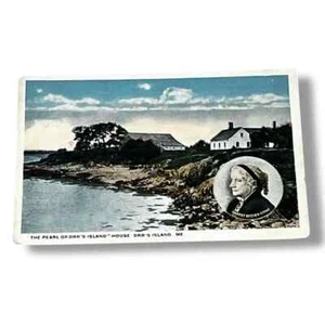 Cartolina La Perla di Orrs Island House Orrs Island Maine White Border Card D113 - Foto 1 di 2