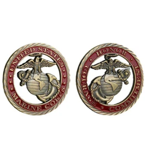 Military Bronze Challenge Coin Collectible Medal USA Marine Corps Commemorative - Picture 1 of 10