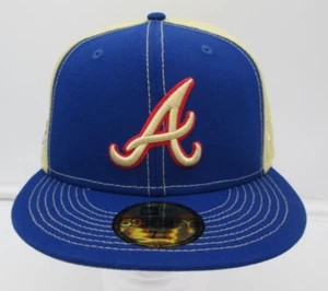 New Era 59FIFTY Atlanta Braves 30th Season Patch Fitted Hat 7 5/8 - Picture 1 of 7
