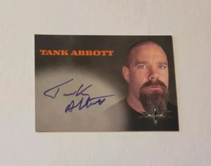 1999 Topps WCW NITRO - TANK ABBOTT AUTOGRAPH - ON CARD AUTO - Picture 1 of 5
