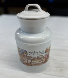 Vintage McCoy Cookie Jar 253 USA Homestyle Kitchen Scene 9" Canister Made USA - Picture 1 of 10
