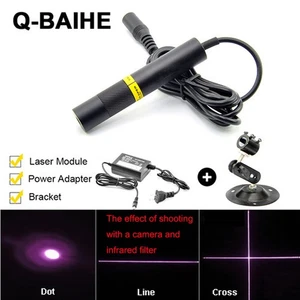 850nm 200mW Punktlinie Kreuz IR Lasermodul 16x120mm w/Adapter US/EU/AU/UK DIY - Picture 1 of 6