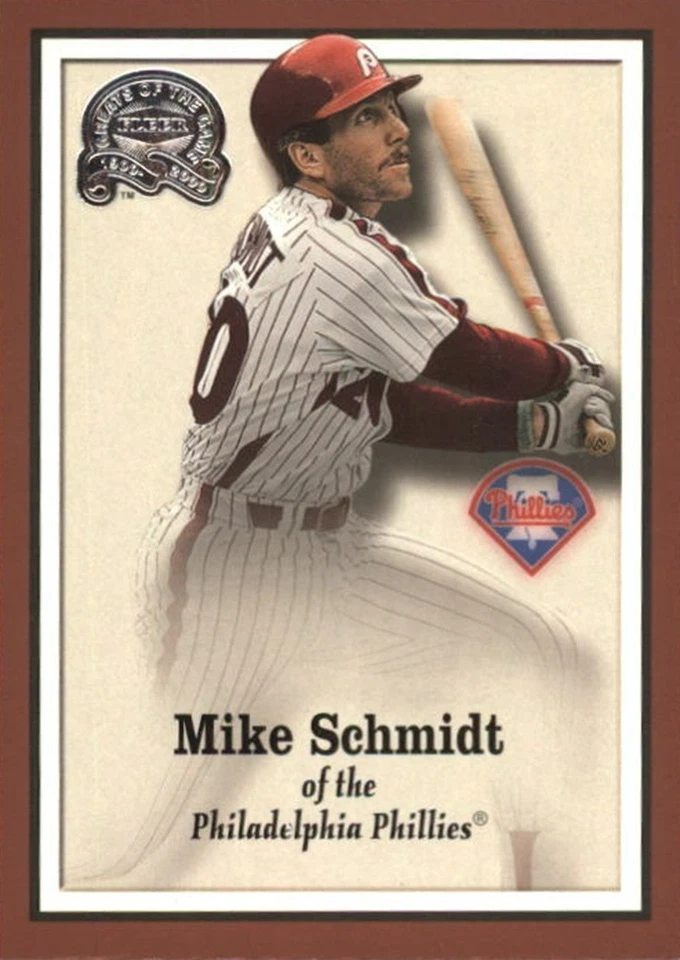 2000 Greats of the Game #28 迈克·施密特在 EDGES Phillies HOF 上失去颜色 — 第 1/1 张图片