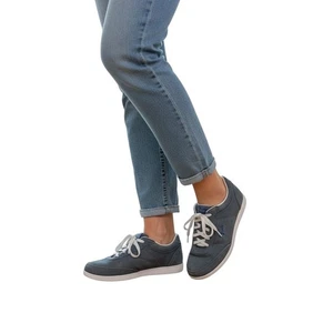 Zapatillas deportivas superiores de cuero Propet antideslizantes para mujer 9,5 gris estrecho - Imagen 1 de 11