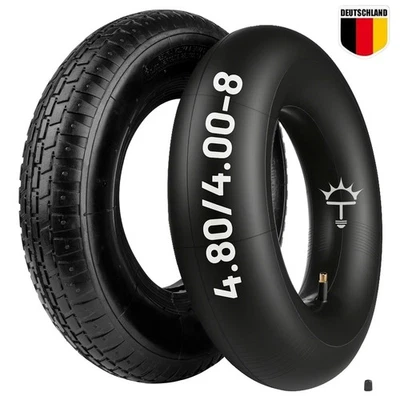 Schubkarrenreifen+Schlauch 4.80/4.00-8" Reifen 2PR Decke für Schubkarre - Bild 1 von 4