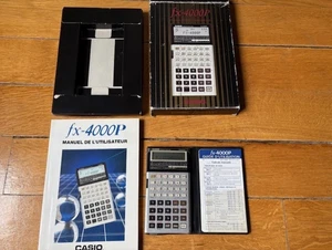 Casio FX-4000P the first programmable calculator with Casio language, tested! - Zdjęcie 1 z 11