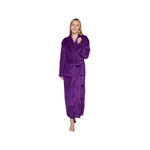 Womens Plush Fleece Bath Robe, Fluffy Long Bathrobe, Great Gift for Mother's ... - Picture 1 of 6