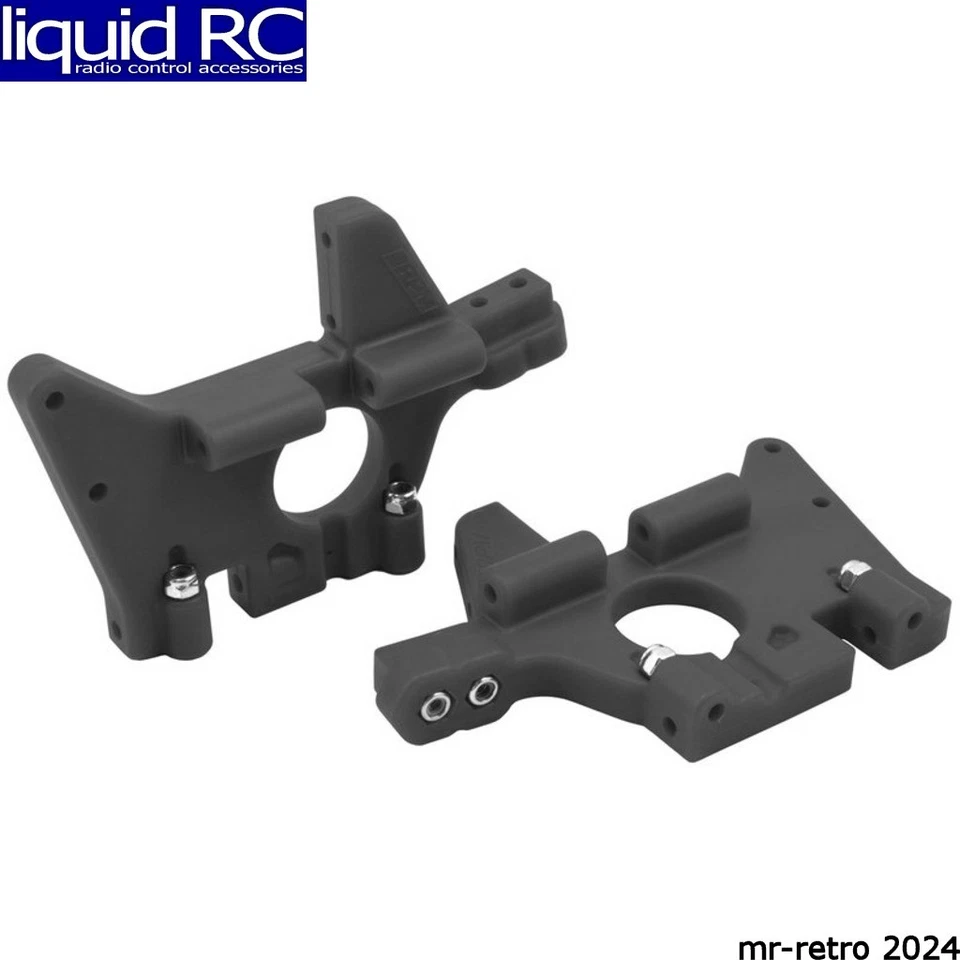 RPM R/C Products 81062 Front Bulkheads for T-Maxx & E-Maxx Black - Image 1 of 1
