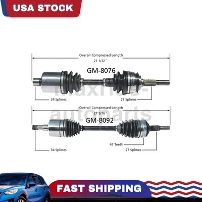 Front Passenger Driver Side CV Axle Joint Fits 1983 1984 Chevrolet Celebrity - Image 1 of 3