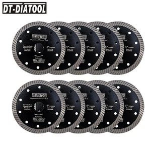 DT-DIATOOL 10pcs 5"/125mm Diamant Super Thin Cutting Discs Fliese Sägeblätter - Picture 1 of 5