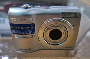 Olympus Digital Camera FE-210 7.1MP Silver - GREAT CONDITION- No Memory Card - Picture 1 of 8