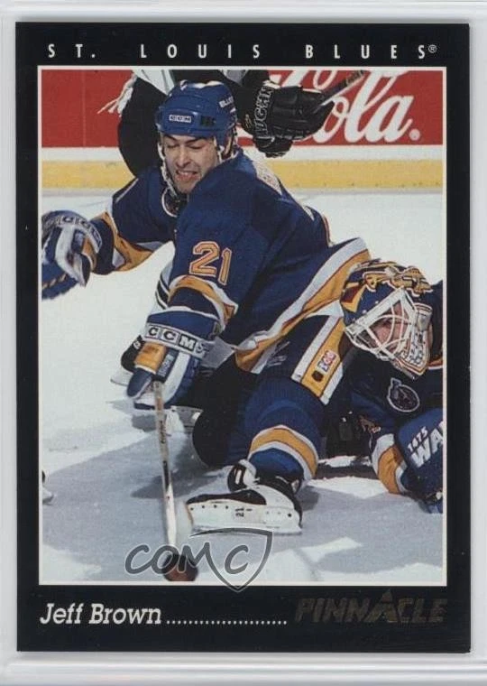 1993-94 Pinnacle French Jeff Brown #39 - Image 1 of 2