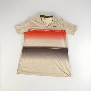 Nike Golf Polo Men's M Red Gradient Grey | Dri-Fit Sport & Casual - Picture 1 of 5
