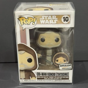 Funko Pop Star Wars Obi-Wan Kenobi Tatooine #10 Amazon Exclusive w/ Pin and Case - Picture 1 of 6