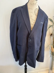 Abrigo deportivo blazer Robert Graham sin estructura para hombre talla 46 ajuste a medida azul - Imagen 1 de 10