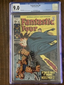 Fantastic Four #95 Marvel 1966 CGC 9.0 Lee & Kirby Medusa, Cristal - Imagen 1 de 2