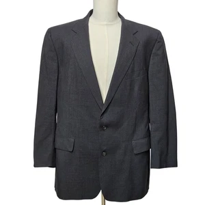 Brooks Brothers Blazer Mens 45 Long Gray Wool Brooksease Sport Coat Jacket USA - Picture 1 of 15
