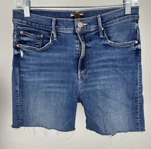 MOTHER Denim Cutoff Shorts 29 The Insider Stretch Denim Distressed Festival Boho - Picture 1 of 16
