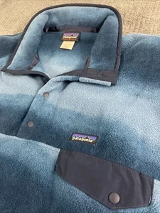 Patagonia Synchilla Herren Extra Large Blau Ombré Snap-T Pullover Sweater Fleece - Bild 1 von 13