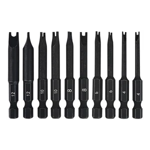 Schraubenschlüssel Bit Set (10er Pack - 2,3" lange Magnetköpfe) Gabel Snake-Eye...  - Bild 1 von 6
