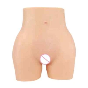 Pantaloni vagina finta silicone sexy glutei cosplay crossdresser pantaloni esaltanti fianchi - Foto 1 di 26
